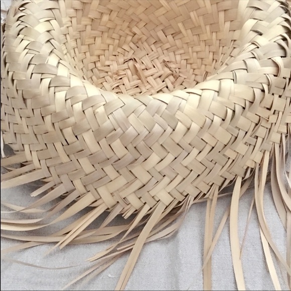 Natural Frayed Straw Mexican Sun Hat - Picture 7 of 7